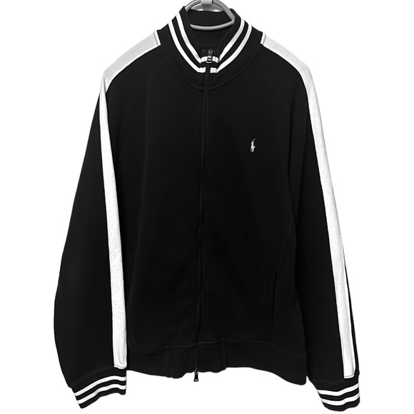 Polo Ralph Lauren Other - VINTAGE POLO RALPH LAUREN PONY LOGO SWEATSHIRT FULL ZIP TRACK JACKET POCKETS 90s